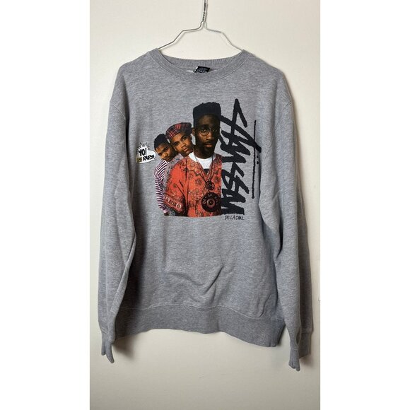 STUSSY X  DE LA SOL X YO MTV RAPS CREWNECK XL - Picture 1 of 11